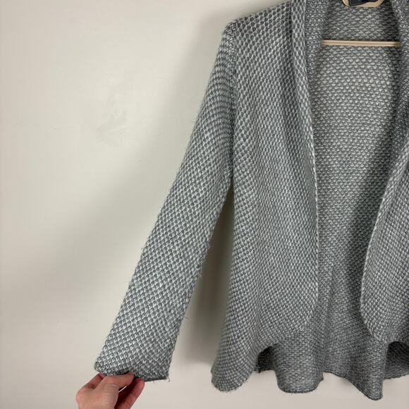 Wooden Ships (Anthropologie) Gray cardigan S/M mohair wool cozy minimalist comfy - Picture 3 of 7